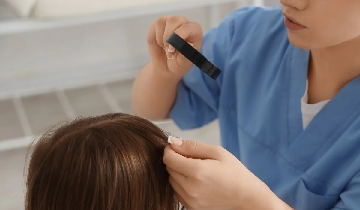 Professional lice treatment consultation