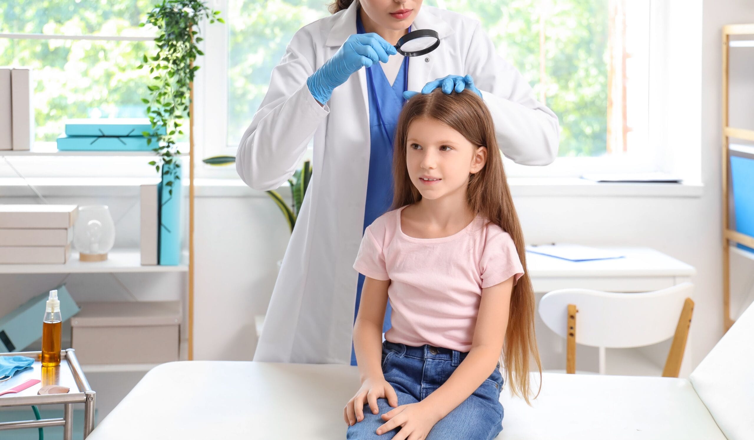 Lice treatment session in Seattle clinic