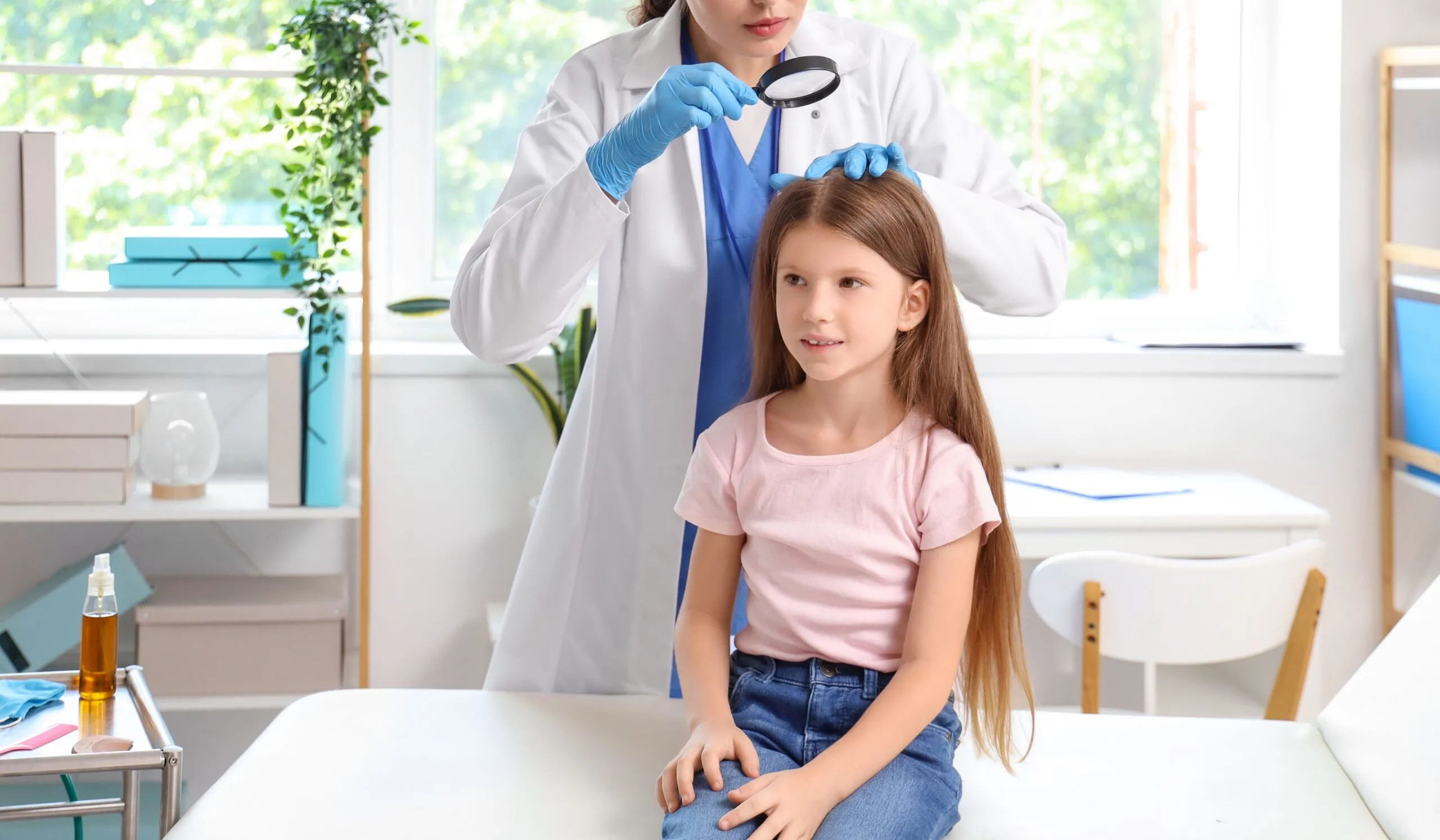 Lice treatment session in Seattle clinic